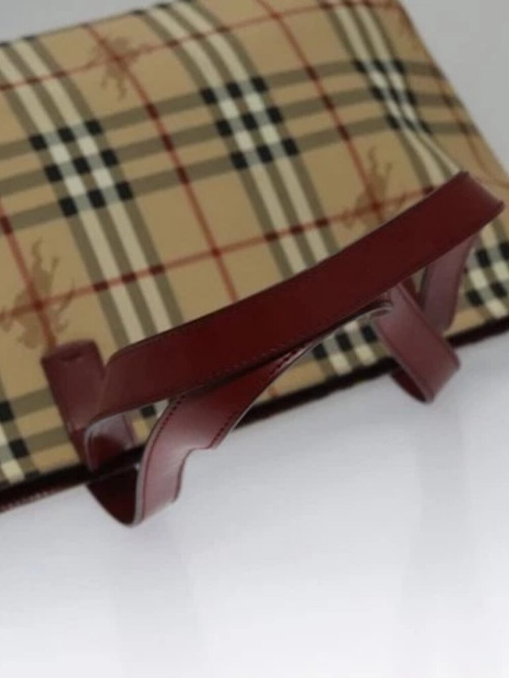 BURBERRY Nova Check Tote Bag PVC Beige Auth - Picture 7 of 15